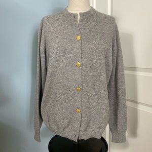 Vintage grey cardigan cashmere sweater